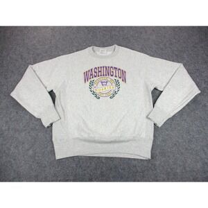 Washington Huskies Sweatshirt Mens Small Gray Champion NCAA College Football